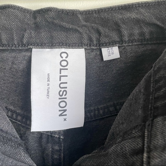 ASOS COLLUSION | High Waisted Wide Leg Mom Jeans Size 30 - Picture 3 of 3